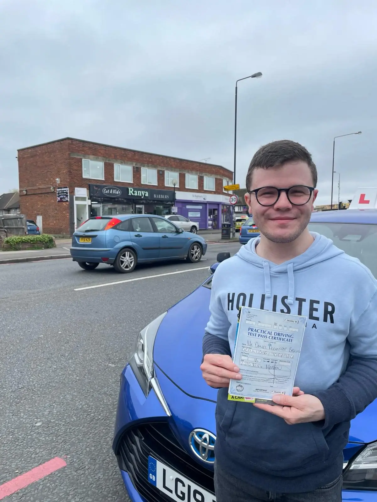 A happy student who has passed their exam